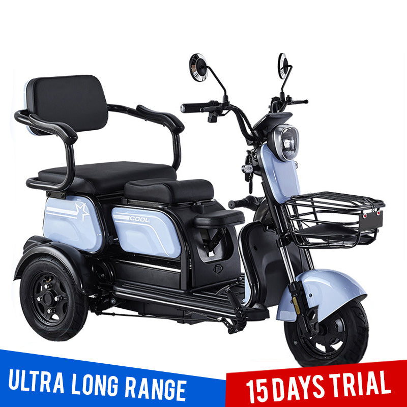 🎁 Factory Clearance✨3 Wheel Two-Seater Electric Mobility Scooter