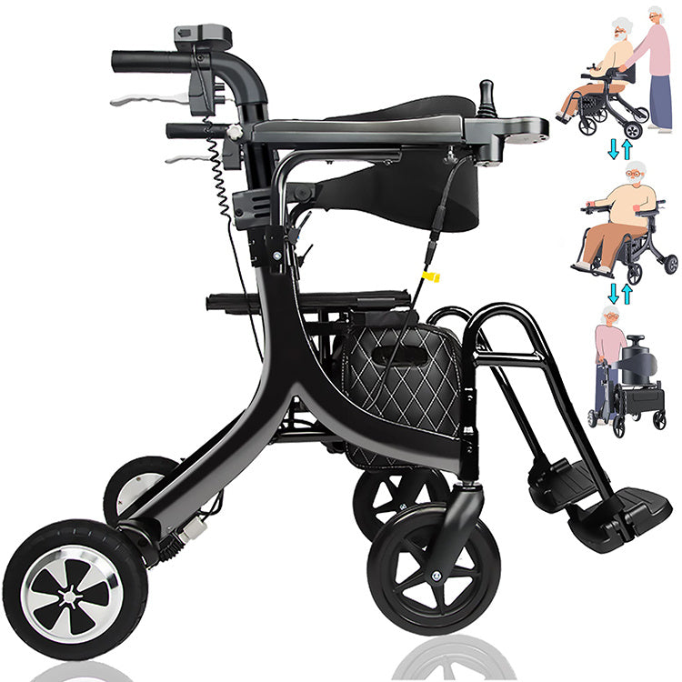 💒Last Day Special✨3 in 1 Rollator Walker/Electric Wheelchair✨