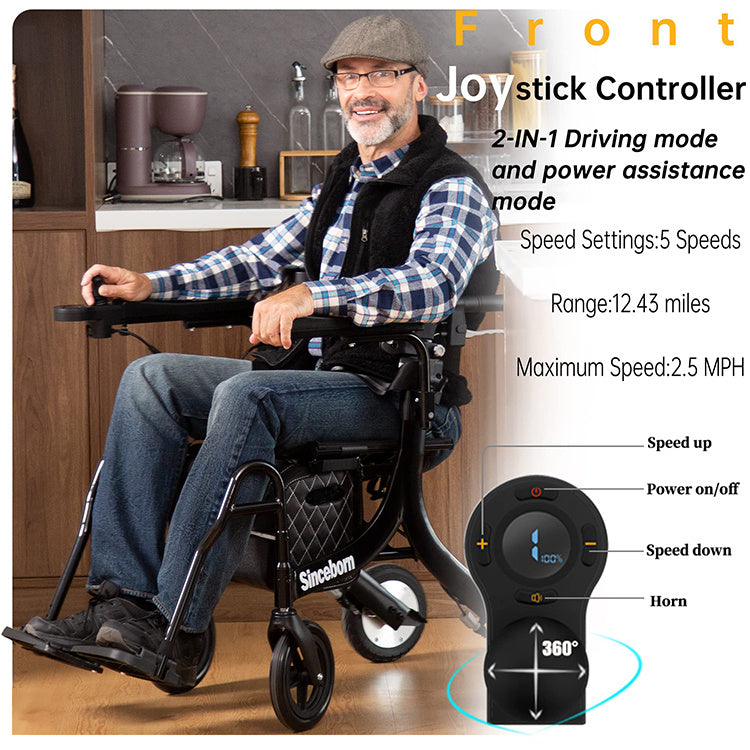 💒Last Day Special✨3 in 1 Rollator Walker/Electric Wheelchair✨