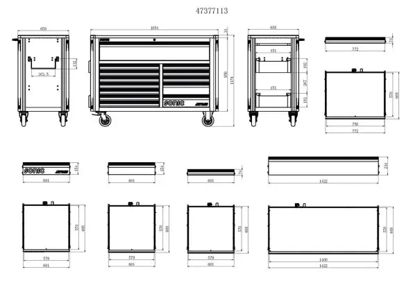 TOOLBOX – 13 DRAWERS