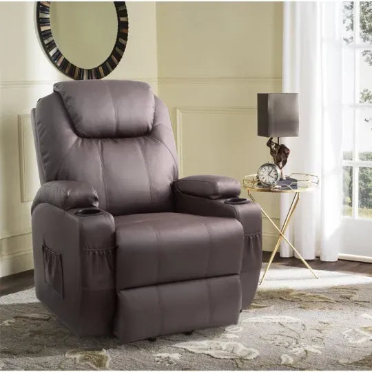 🔥Second Half Price🪑Faux Leather Power Lift Recliner Chair with Massage and Heating Functions✨