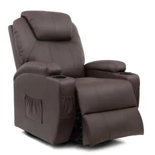 🔥Second Half Price🪑Faux Leather Power Lift Recliner Chair with Massage and Heating Functions✨