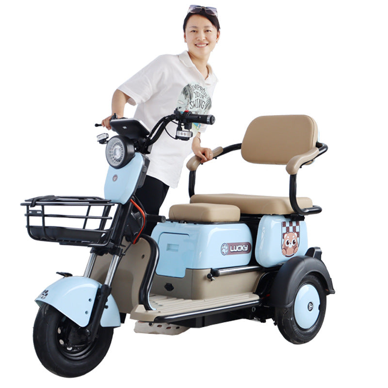 🎁 Factory Clearance✨3 Wheel Two-Seater Electric Mobility Scooter