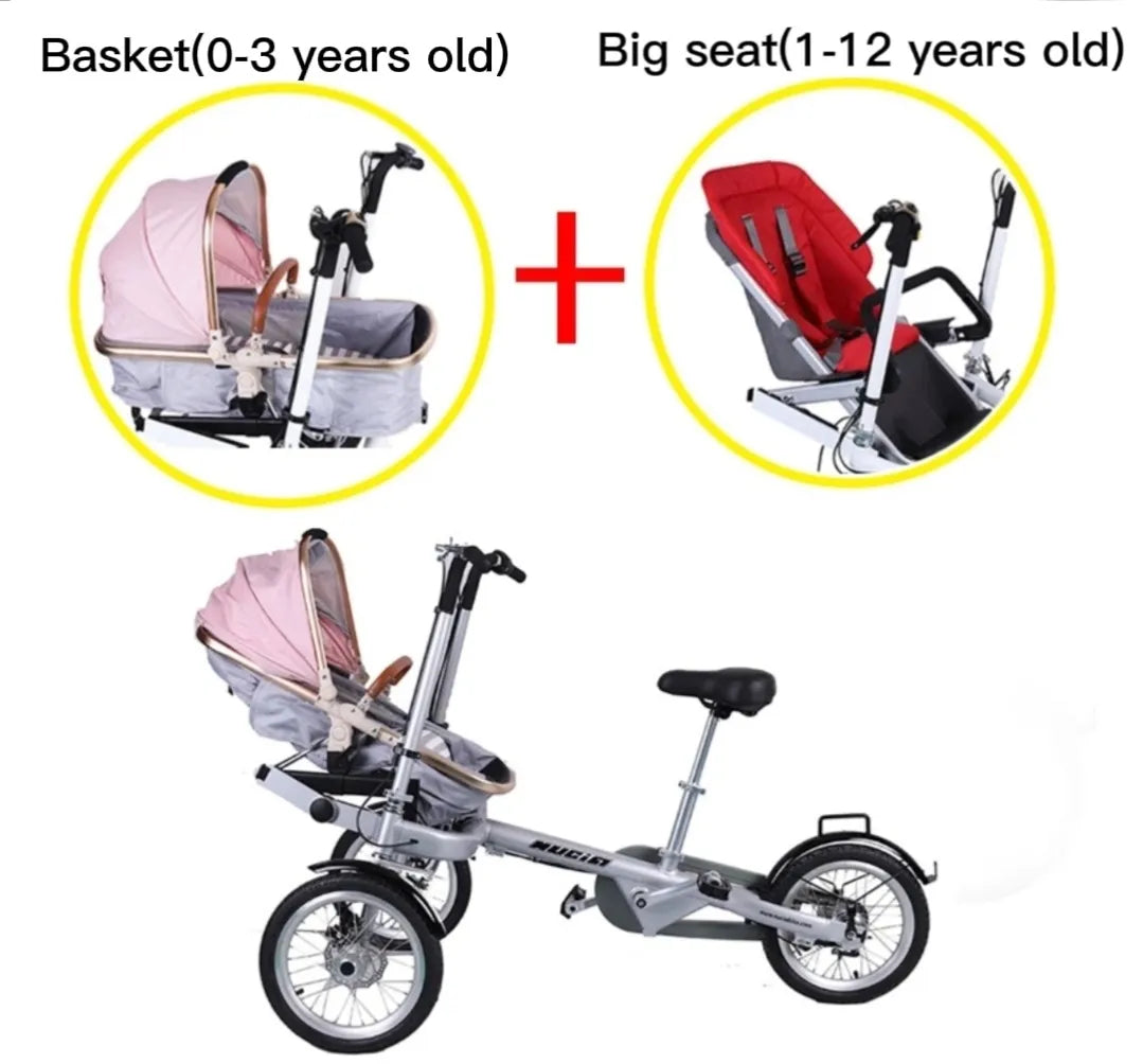 🔥Last Day For Clearance🔥Both Stroller and Parent-child Bicycle