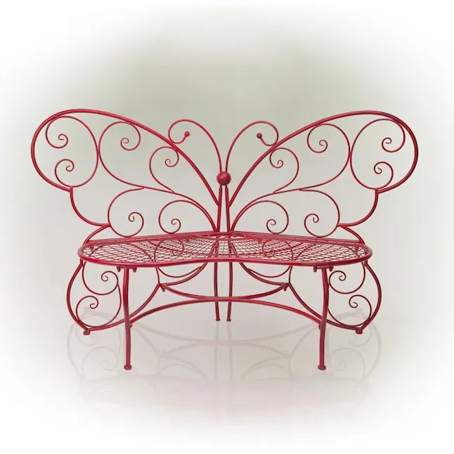 💒Last Day Special - Butterfly Metal Two People Outdoor Bench