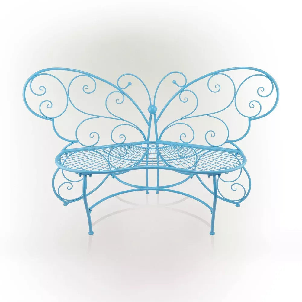 💒Last Day Special - Butterfly Metal Two People Outdoor Bench