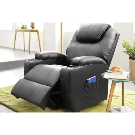 🔥Second Half Price🪑Faux Leather Power Lift Recliner Chair with Massage and Heating Functions✨