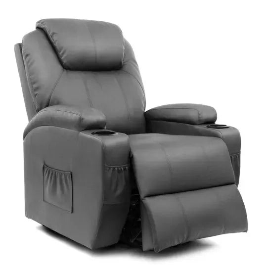 🔥Second Half Price🪑Faux Leather Power Lift Recliner Chair with Massage and Heating Functions✨