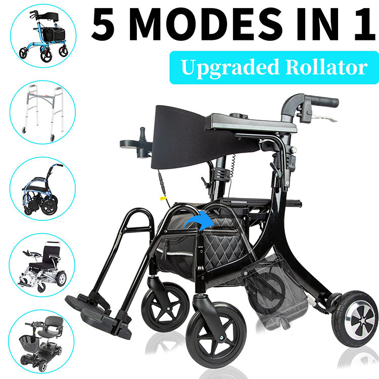 💒Last Day Special✨3 in 1 Rollator Walker/Electric Wheelchair✨